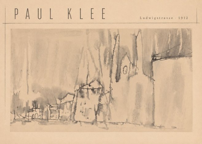 Paul Klee Ludwigstrasse No4 - Poster