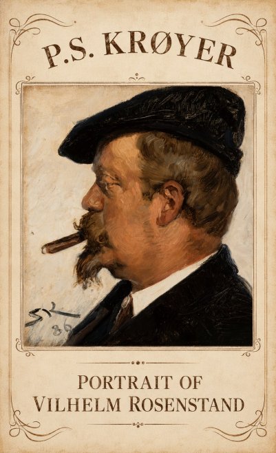 P.S. Krøyer Portrait of Vilhelm Rosenstand No4 - Poster