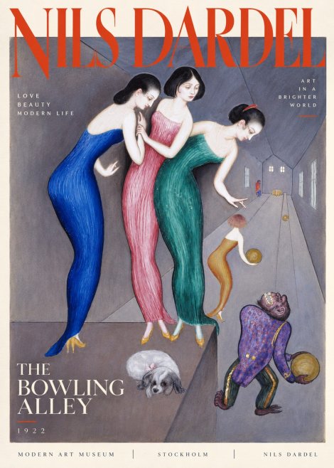 Nils Dardel Three Graces No4 - Poster