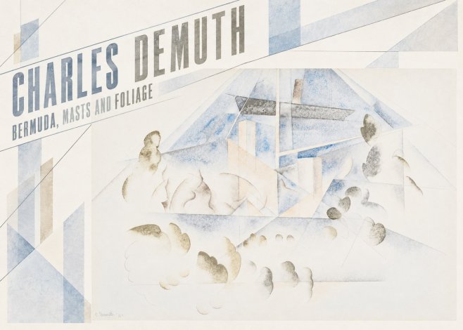 Charles Demuth Bermuda, Masts and Foliage No5 - Poster