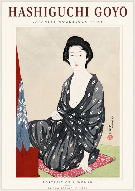 Hashiguchi Goyō Portrait of a Woman No4 - Poster
