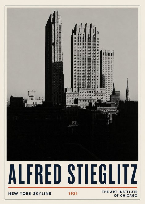 Alfred Stieglitz New York Skyline No3 - Poster