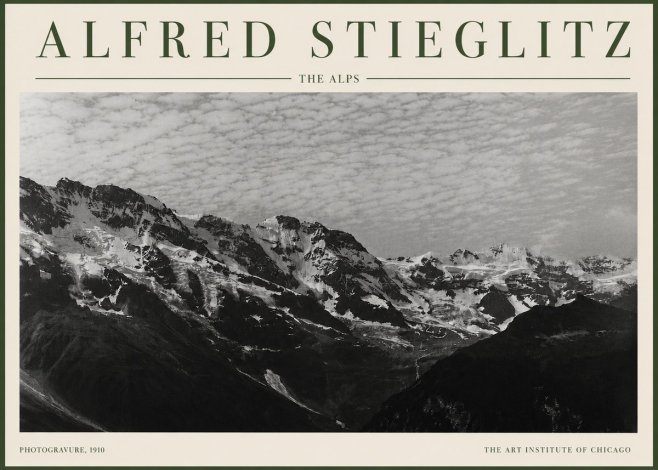 Alfred Stieglitz The Alps No3 - Poster