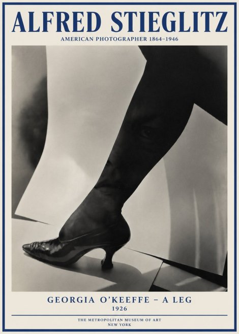 Alfred Stieglitz Georgia O'keeffe – a Leg No4 - Poster