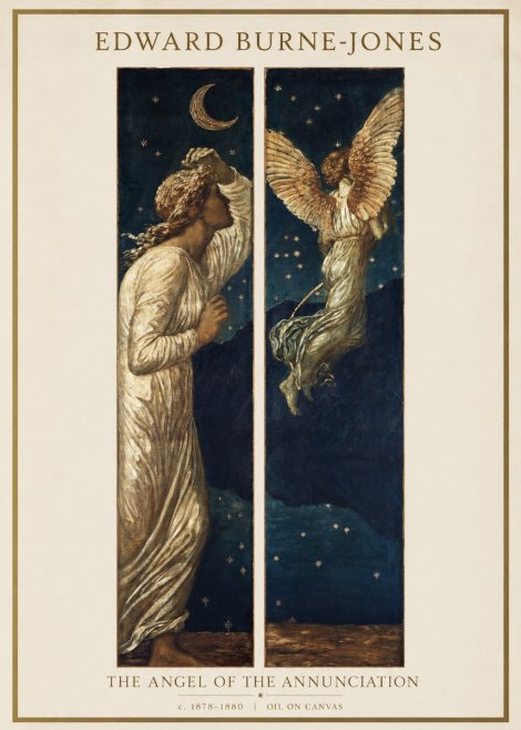 Edward Burne-Jones The Angel of the Annunciation No1 - Poster