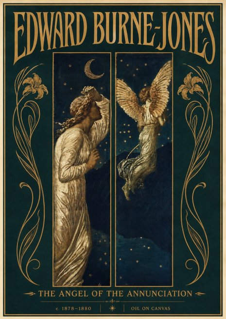 Edward Burne-Jones The Angel of the Annunciation No6 - Poster