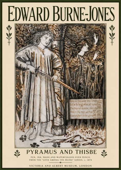 Edward Burne-Jones Pyramus and Thisbe No5 - Poster