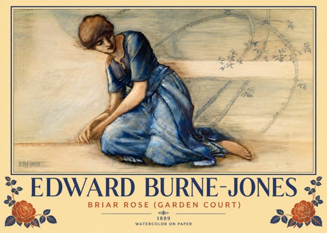 Edward Burne-Jones Briar Rose (Garden Court) No6 - Poster