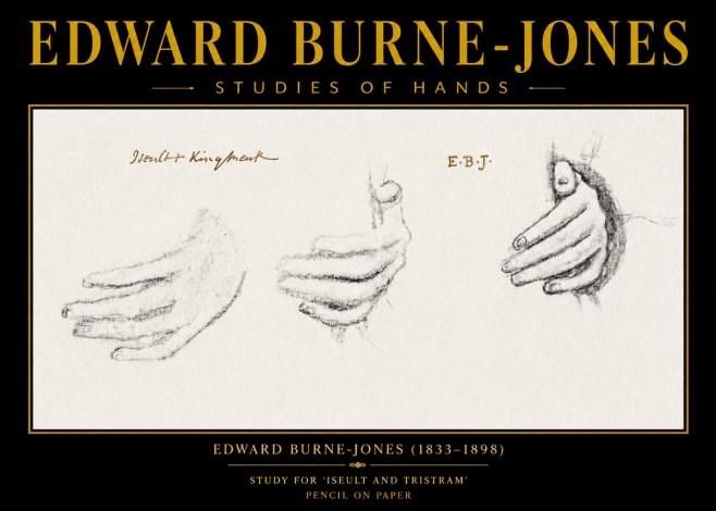 Edward Burne-Jones Study for 'Iseult and Tristram' No6 - Poster