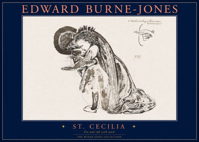 Edward Burne-Jones St. Cecilia No2 - Poster