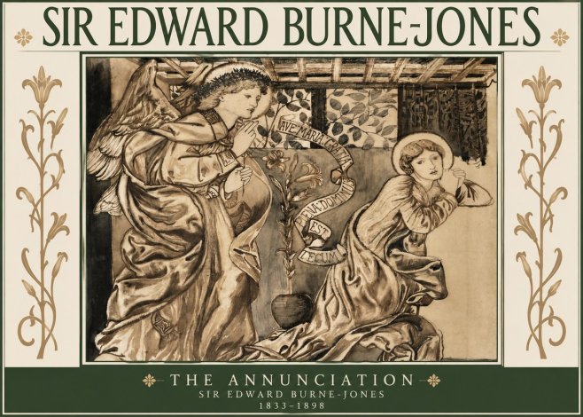 Edward Burne-Jones The Annunciation II No3 - Poster