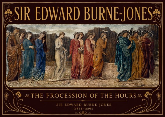 Edward Burne-Jones The Procession of the Hours No6 - Poster