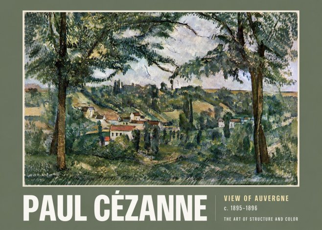 Paul Cézanne View of Auvergne No2 - Poster