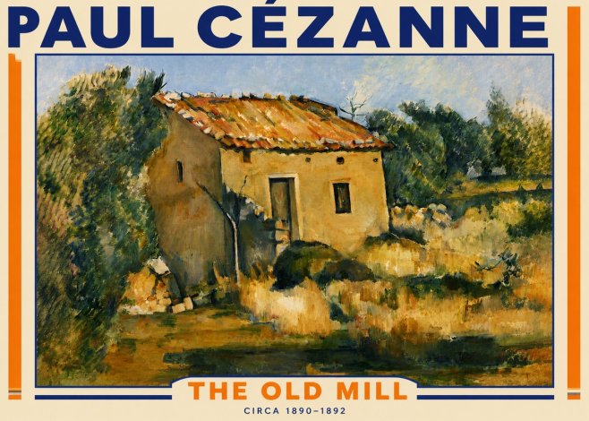 Paul Cézanne The Old Mill No4 - Poster