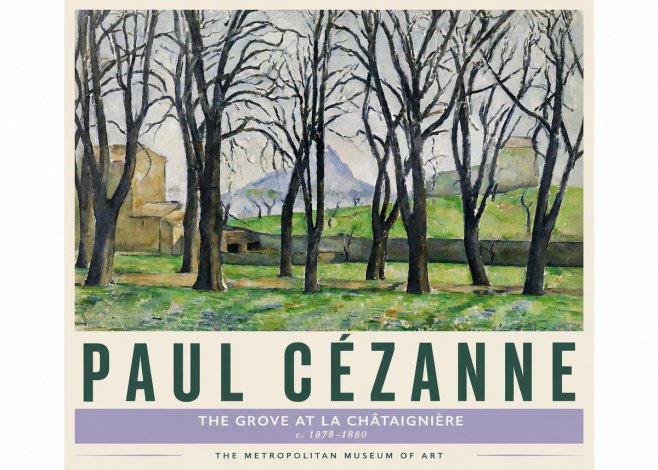 Paul Cézanne The Grove at La Châtaignière No4 - Poster