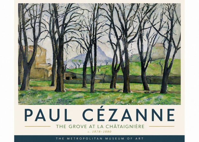 Paul Cézanne The Grove at La Châtaignière No6 - Poster
