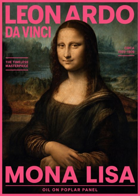 Leonardo da Vinci Mona Lisa No2 - Poster