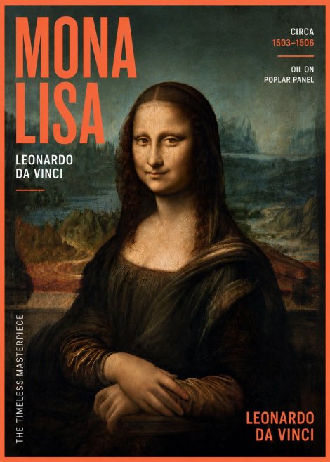 Leonardo da Vinci Mona Lisa No6 - Poster