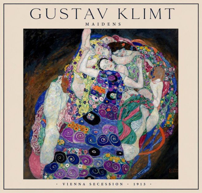 Klimt Maidens No1 - Poster