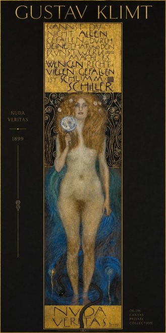 Klimt Nuda Veritas No4 - Poster