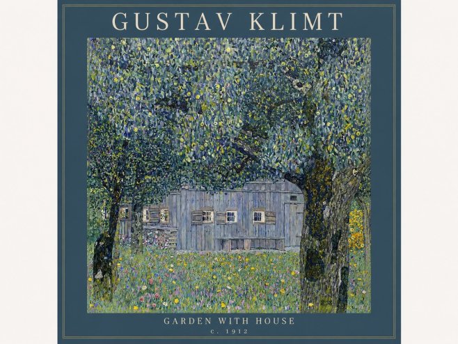 Klimt Garden with House No2 - Poster