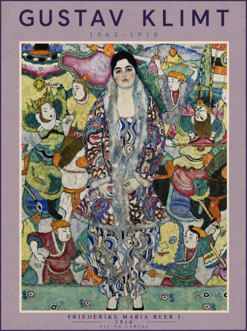 Klimt Friederike Maria Beer I No5 - Poster
