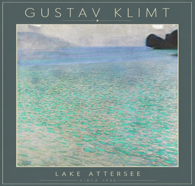 Klimt Lake Attersee No4 - Poster