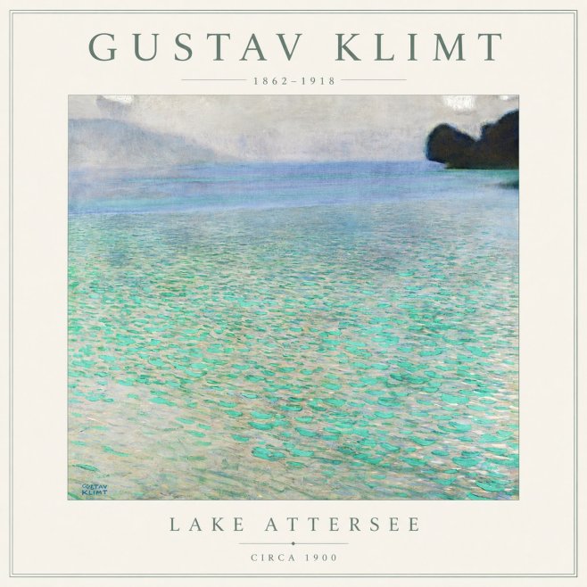 Klimt Lake Attersee No6 - Poster