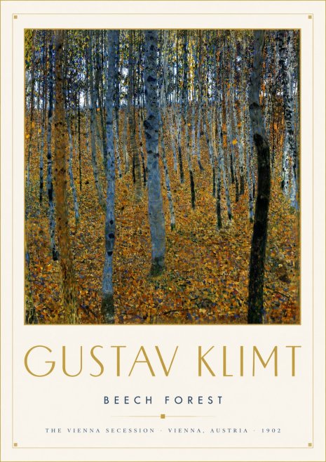 Klimt Beech Forest No4 - Poster