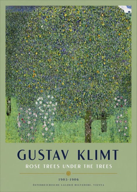 Klimt Rose Trees Under the Trees No2 - Poster