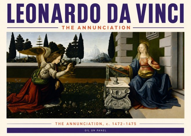Leonardo da Vinci The Annunciation No4 - Poster