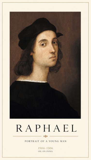 Raphael Portrait of a Young Man No1 - Poster