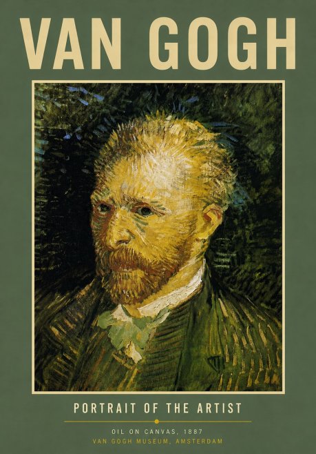 Van Gogh Portrait of the Artist III No5 - Poster