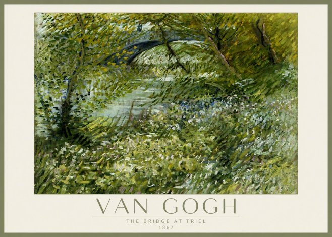 Van Gogh The Bridge at Triel No2 - Poster