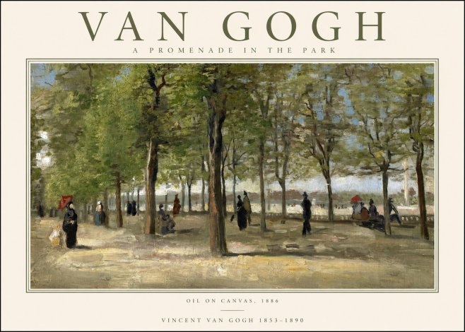 Van Gogh A Promenade in the Park No1 - Poster