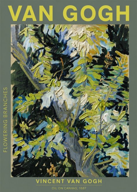 Van Gogh Flowering Branches No2 - Poster