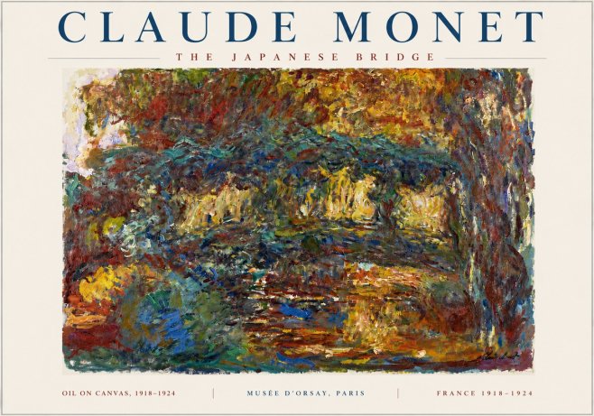 Monet The Japanese Bridge I No4 - Poster