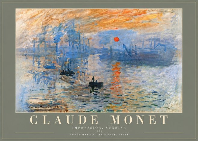 Monet Impression, Sunrise I No5 - Poster
