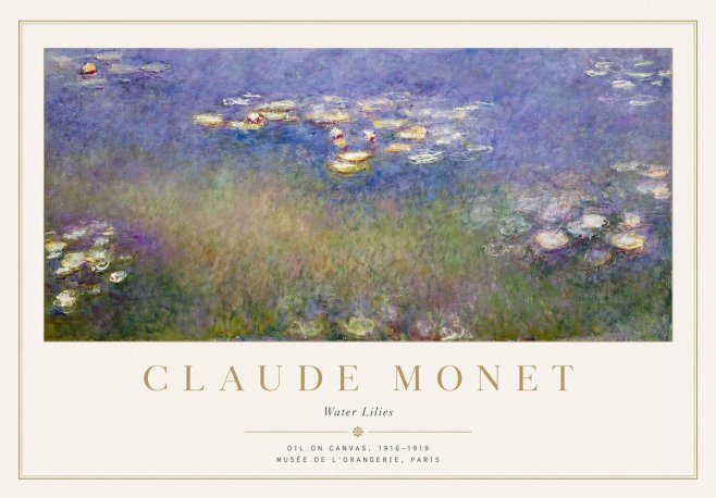 Monet Water Lilies VII No1 - Poster