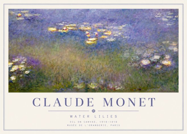 Monet Water Lilies VII No5 - Poster