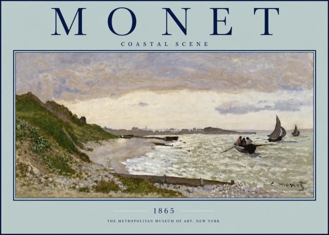Monet Coastal Scene No2 - Poster