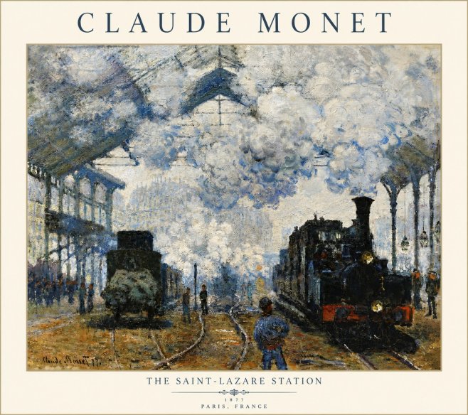 Monet The Saint-lazare Station No6 - Poster