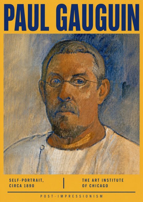 Paul Gauguin Self-portrait I No5 - Poster