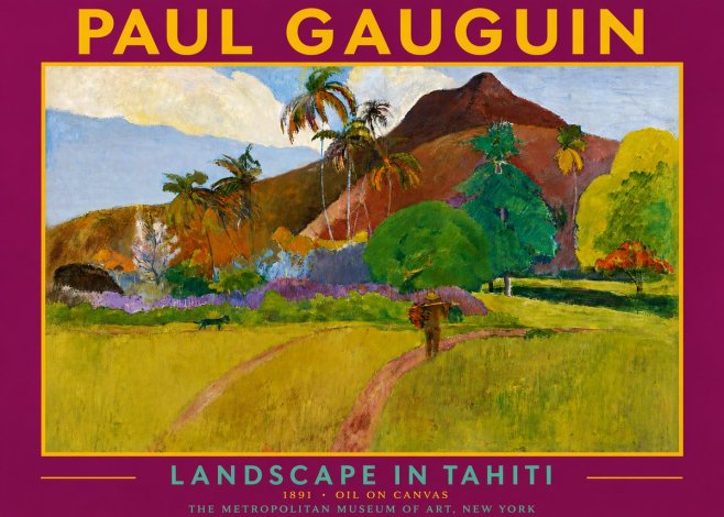 Paul Gauguin Landscape in Tahiti II No4 - Poster