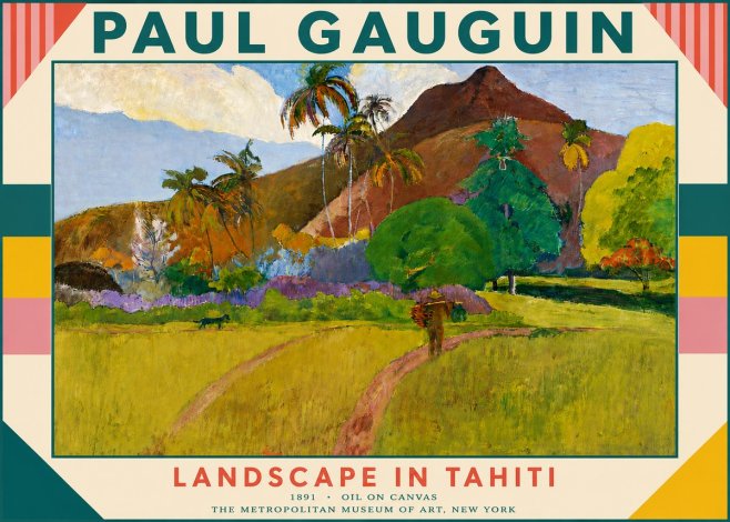 Paul Gauguin Landscape in Tahiti II No5 - Poster