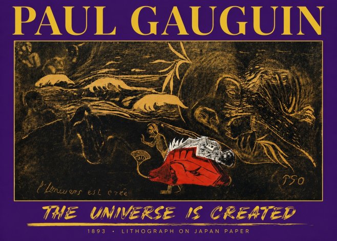 Paul Gauguin The Universe Is Created III No4 - Poster