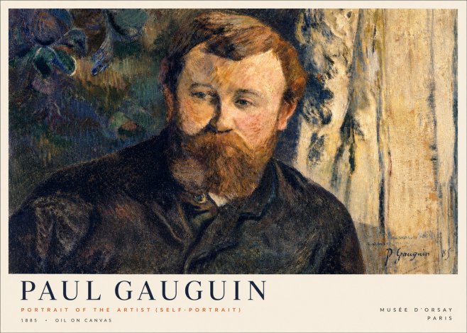 Paul Gauguin Portrait of the Artist (Self-portrait) No3 - Poster