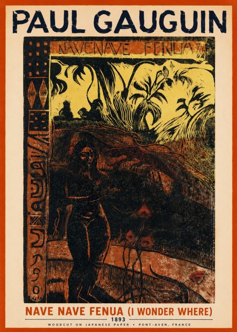Paul Gauguin Nave Nave Fenua (I Wonder Where) No2 - Poster