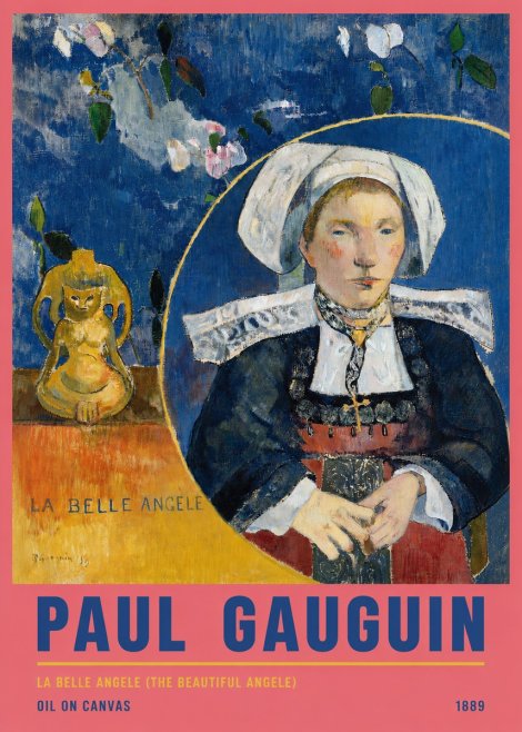 Paul Gauguin La Belle Angele No5 - Poster