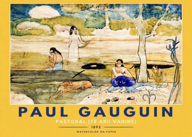 Paul Gauguin Pastoral (Te Arii Vahine) No4 - Poster